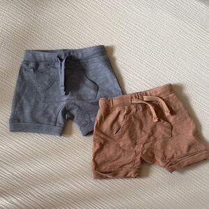 Rylee + Cru Gray and Brown Kids Shorts